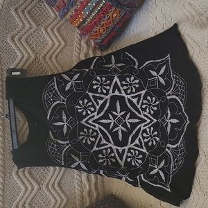 Womens embroidered tank. Has been loved, but in great condition. No holes/ tears